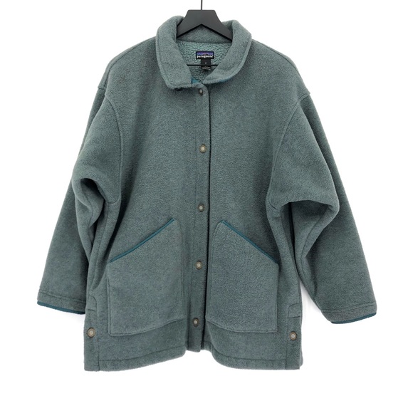 Patagonia Other - VTG PATAGONIA Fleece Barn Coat Teal M
